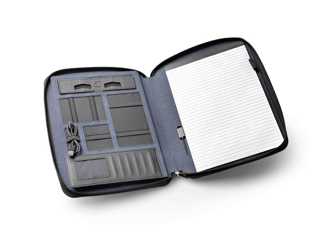 DUFCO Cartella conferenza A4 48-2027.000 Powerbank 5000 mAH, jeans (7612176079839)