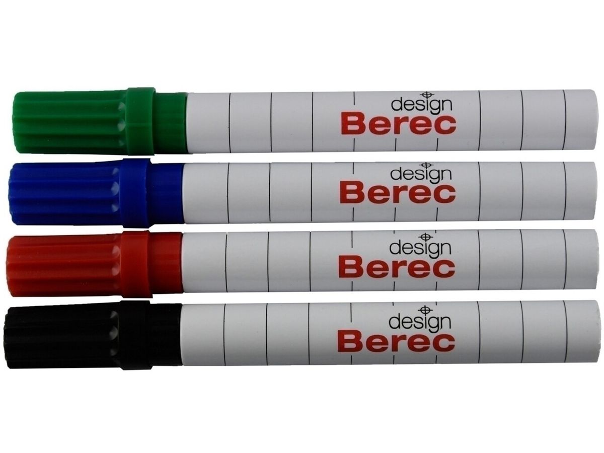 BEREC Whiteboard Marker 1-4mm 952.04.99 4er Etui Klassiker (7640106622596)