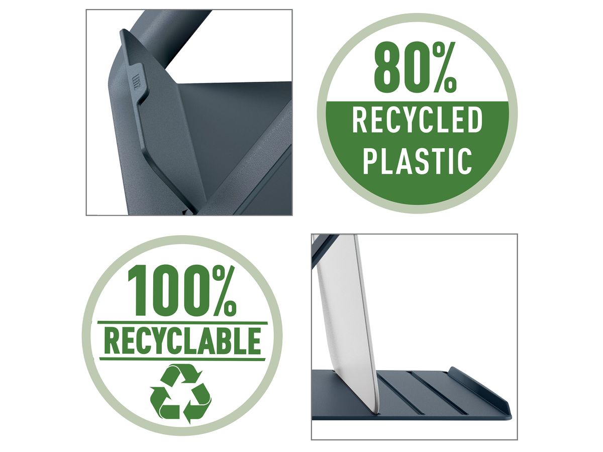 LEITZ Support d'ordinateur Cosy 6426-00-89 13/17'' Portables gris 1 pièce (4002432129362)