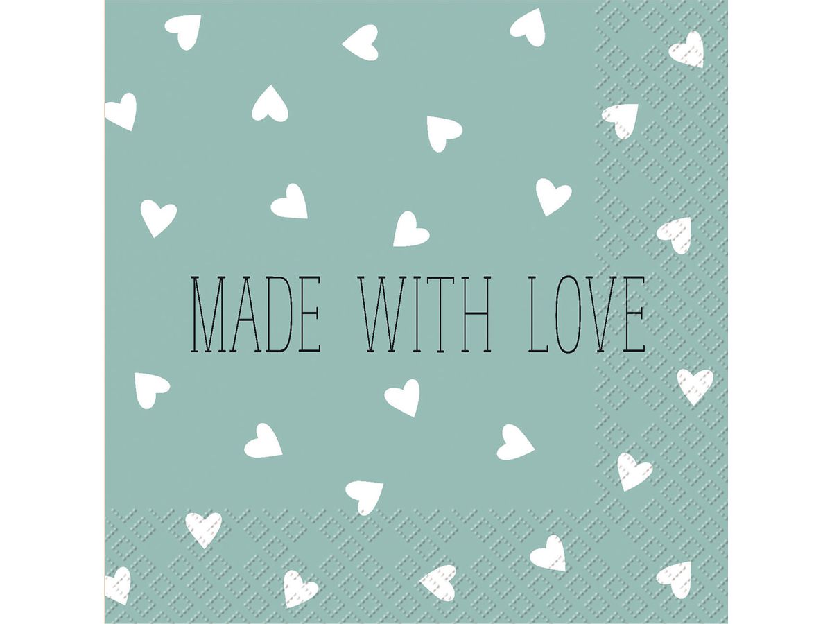 STEWO Serviette Leonce 25x25cm 2573600041 blau hell 20 Stück (7630050821299)