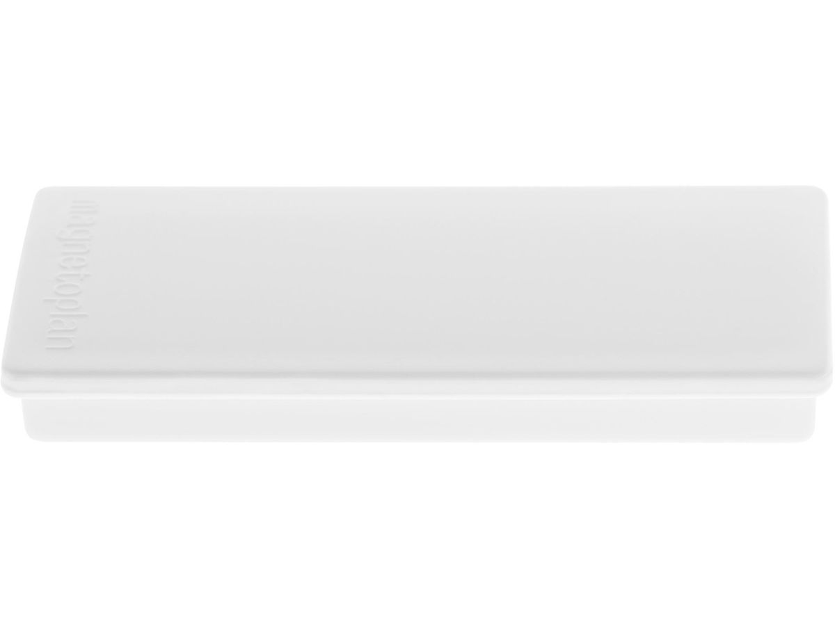 MAGNETOPLAN Supp. Calamita Rettang. 1665100 bianco 10 pezzi (4013695011134)