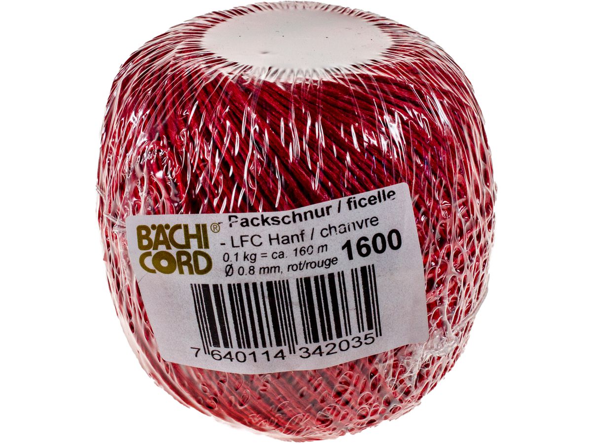 BAECHI Packschnur LFC rot 541016041 160m 0,8mm (7640114342035)