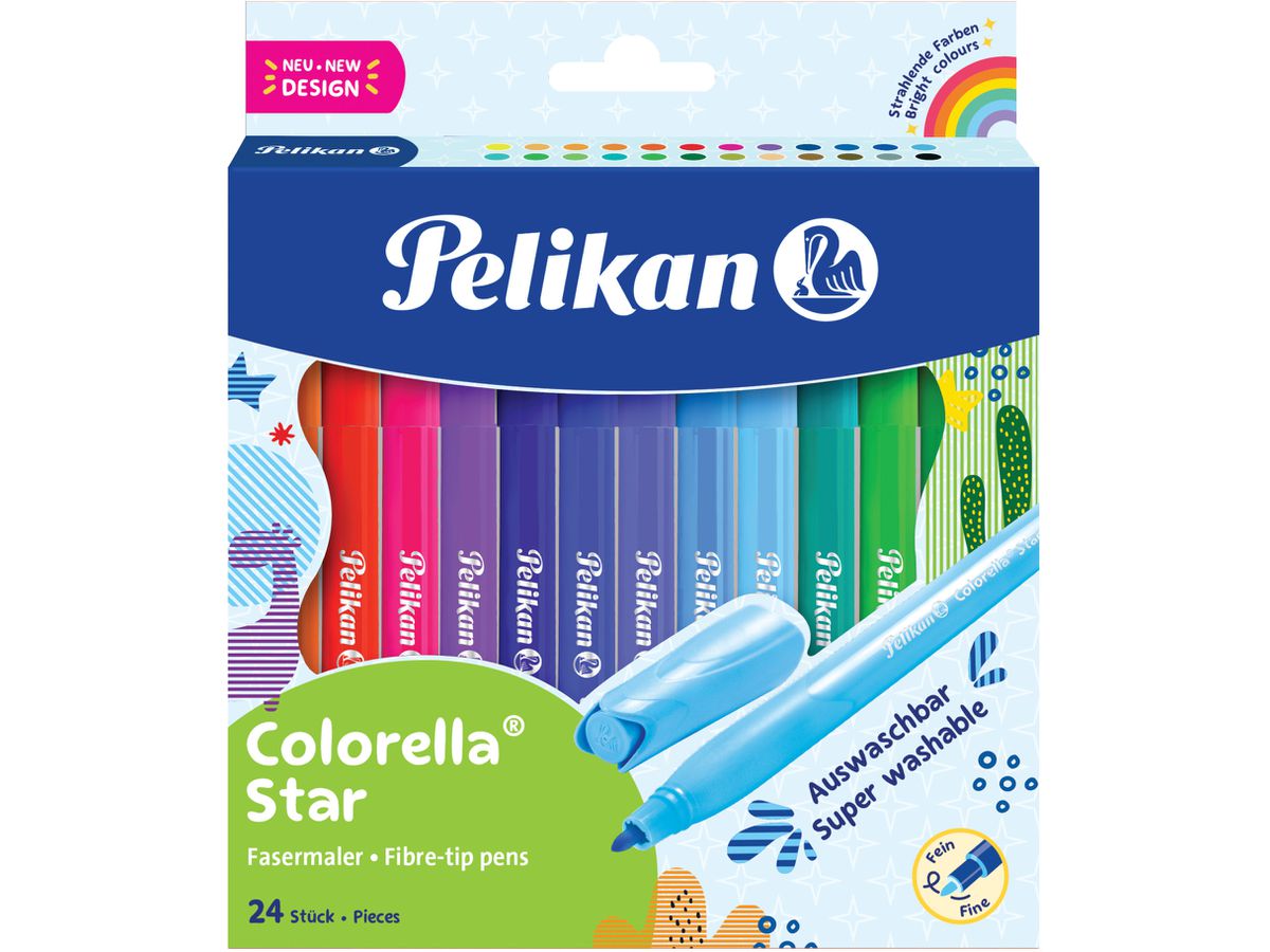 PELIKAN Filzstifte Colorella 7814515 star, 24er scatola di cartone (4012700822314)