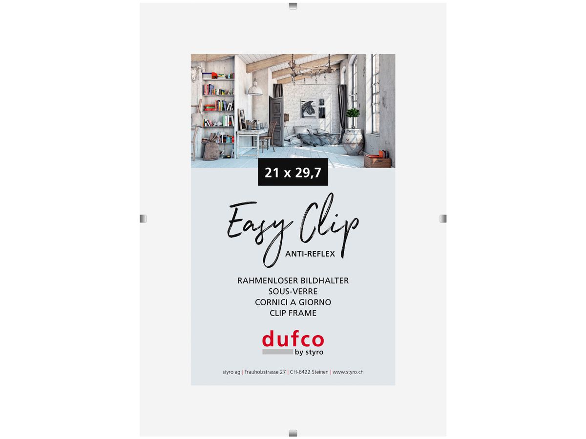 DUFCO Cliprahmen (ohne Rahmen) 1420.41003 A4 (7610259410036)