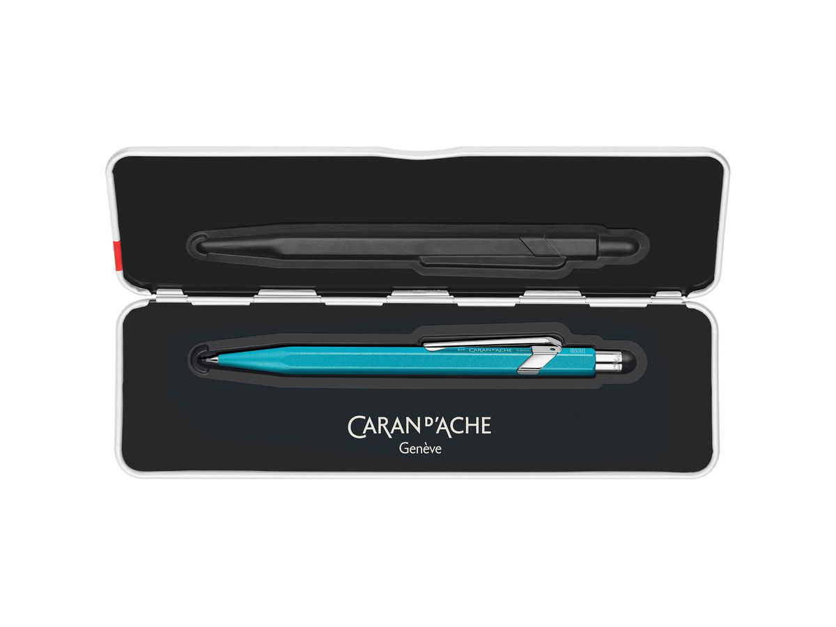 CARAN D'ACHE Porta-ricarica 849 Colormat-X 844.681 turchese, Slimpack (7630002353489)