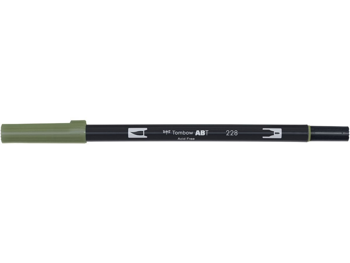 TOMBOW Dual Brush Pen ABT 228 vert-de-gris (4901991901337)