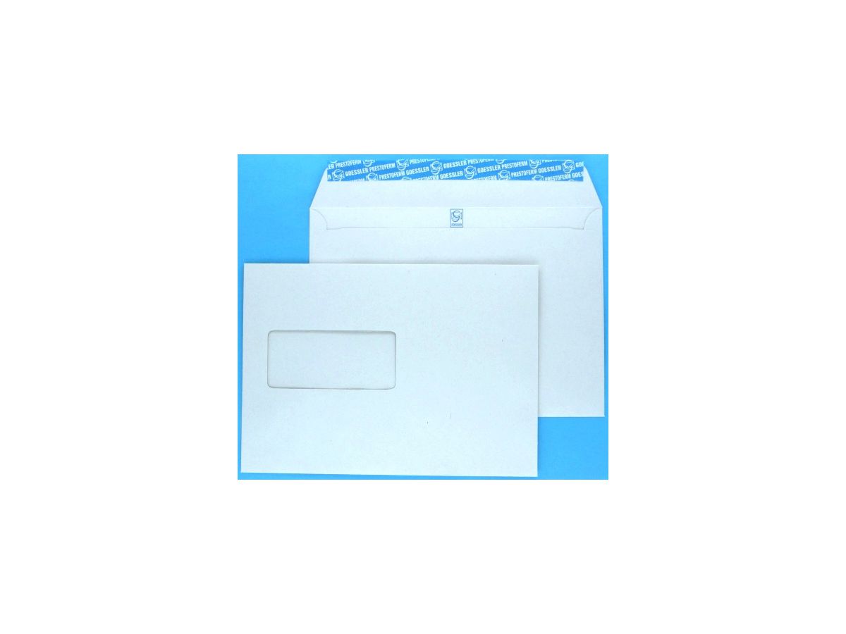 GOESSLER Couvert Renova m/Fenster C5 1366 100g, grau 500 Stück (7640126610863)