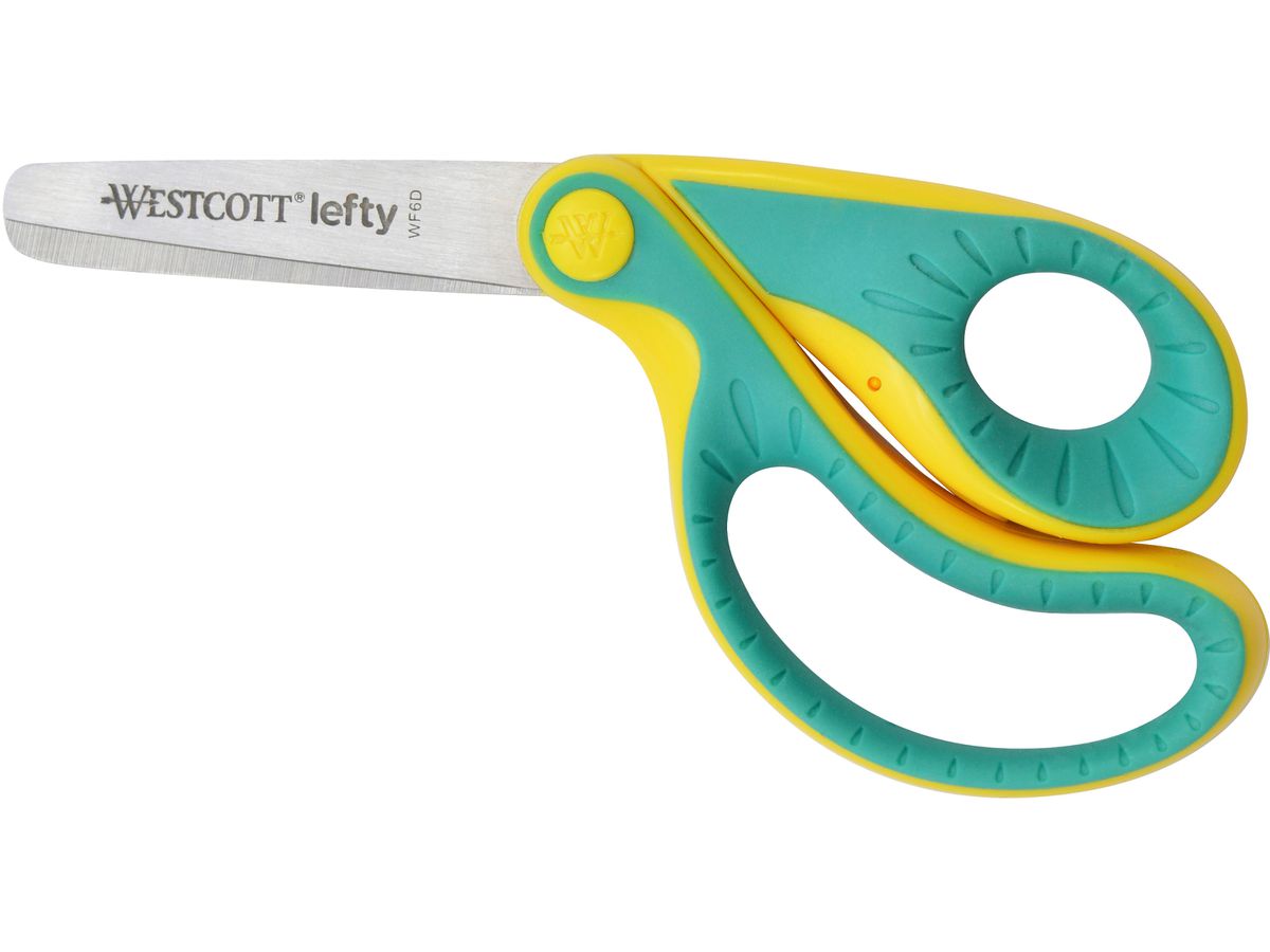 WESTCOTT Ciseau Softrgip Ergo 13cm E-22003 00 jaune/turquoise (4027521515291)