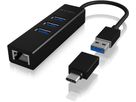 ICY BOX USB Hub & Gigabit Eth. LAN IB-HUB1419-LAN 3x USB-A (4250078171805)
