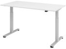 APOLLO Table de bureau ONE 160x80cm VXMST16/W/S blanc/argent électrique (4032062151952)