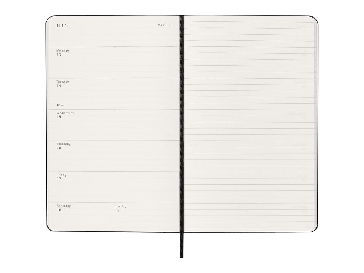 MOLESKINE Agenda Classic Large 2026 DHB12WN3Y26 1S/1P nero HC 13x21cm (8056999274689)