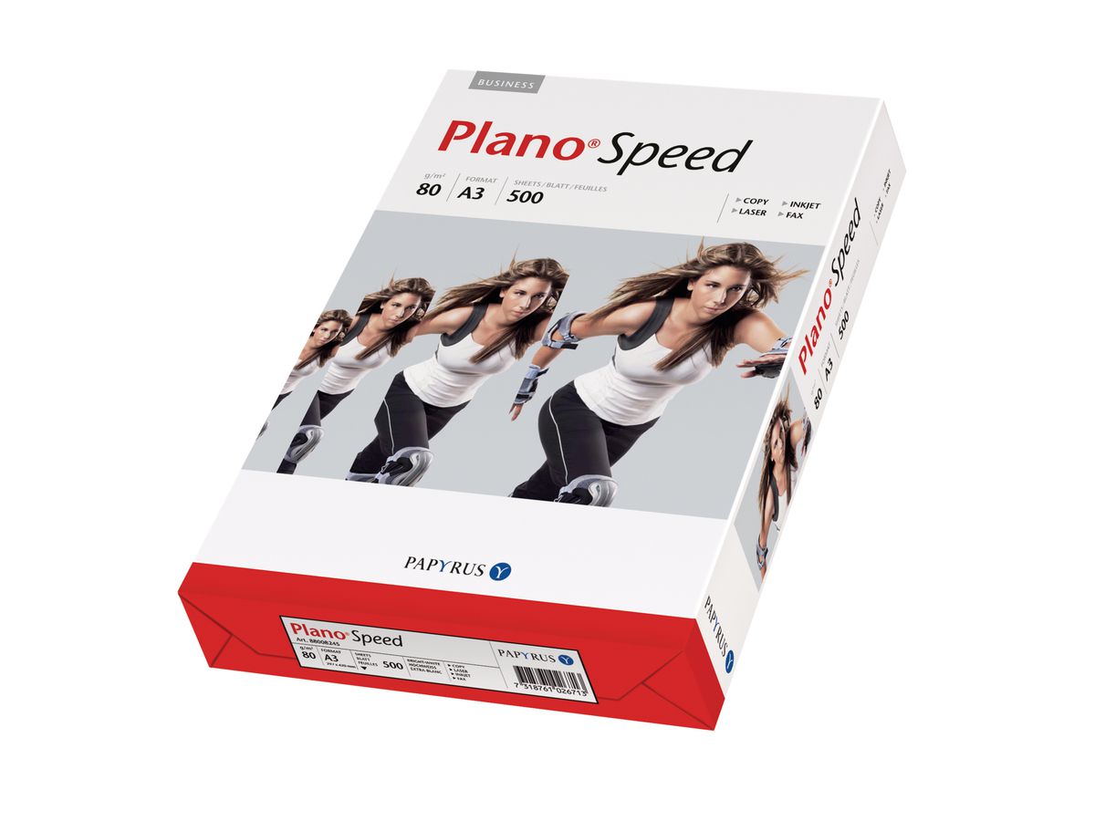PLANO SPEED Papier à copier A3 88113574 blanc, 80g BB 500 flls. (7318761088308)