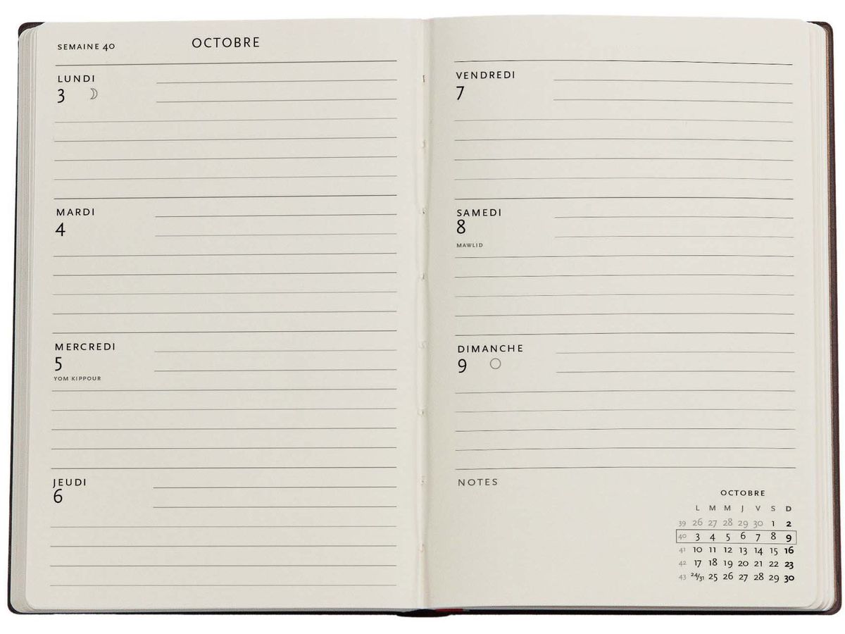 PAPERBLANKS Agenda Morris Oiseaux 2026 FF0963-5 1W/2S HOR Mini SC FR 9.5x14cm (9780349709635)