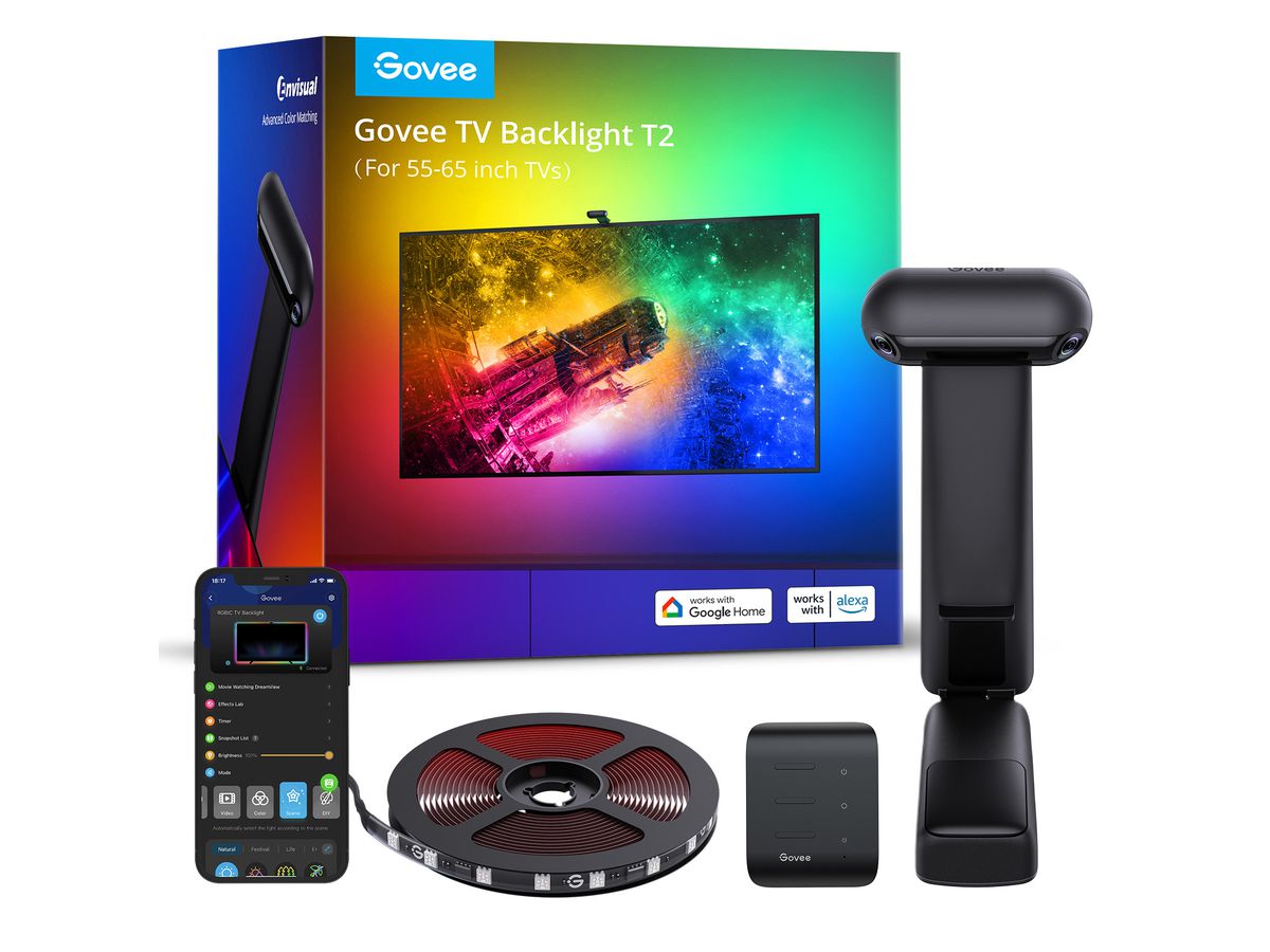 GOVEE Envisual TV Light T2 H605C311 Dual Camera, 55-65 TV (6974316992684)
