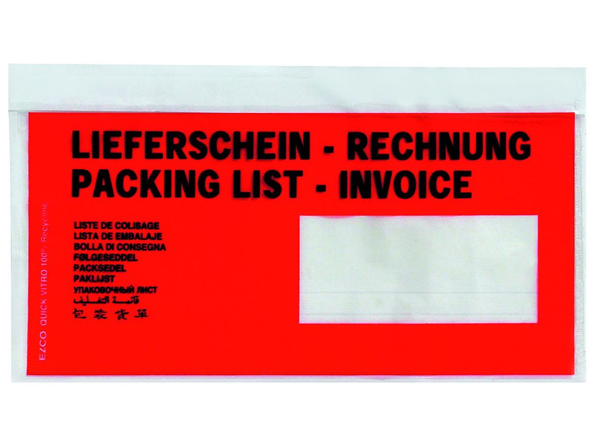 ELCO Dokumentent. Quick Vitro C6/5 29033.80 rot 250 Stück (7610425884500)