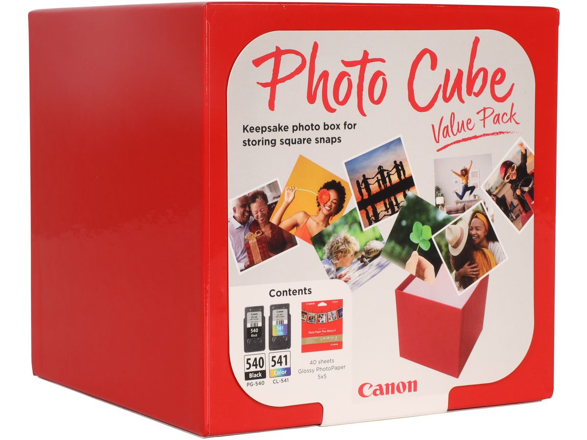 CANON Photo Cube Value Pack CMYBK PGCL540/1 PIXMA MG2150 5x5 PP-201 40fo. (8714574676371)