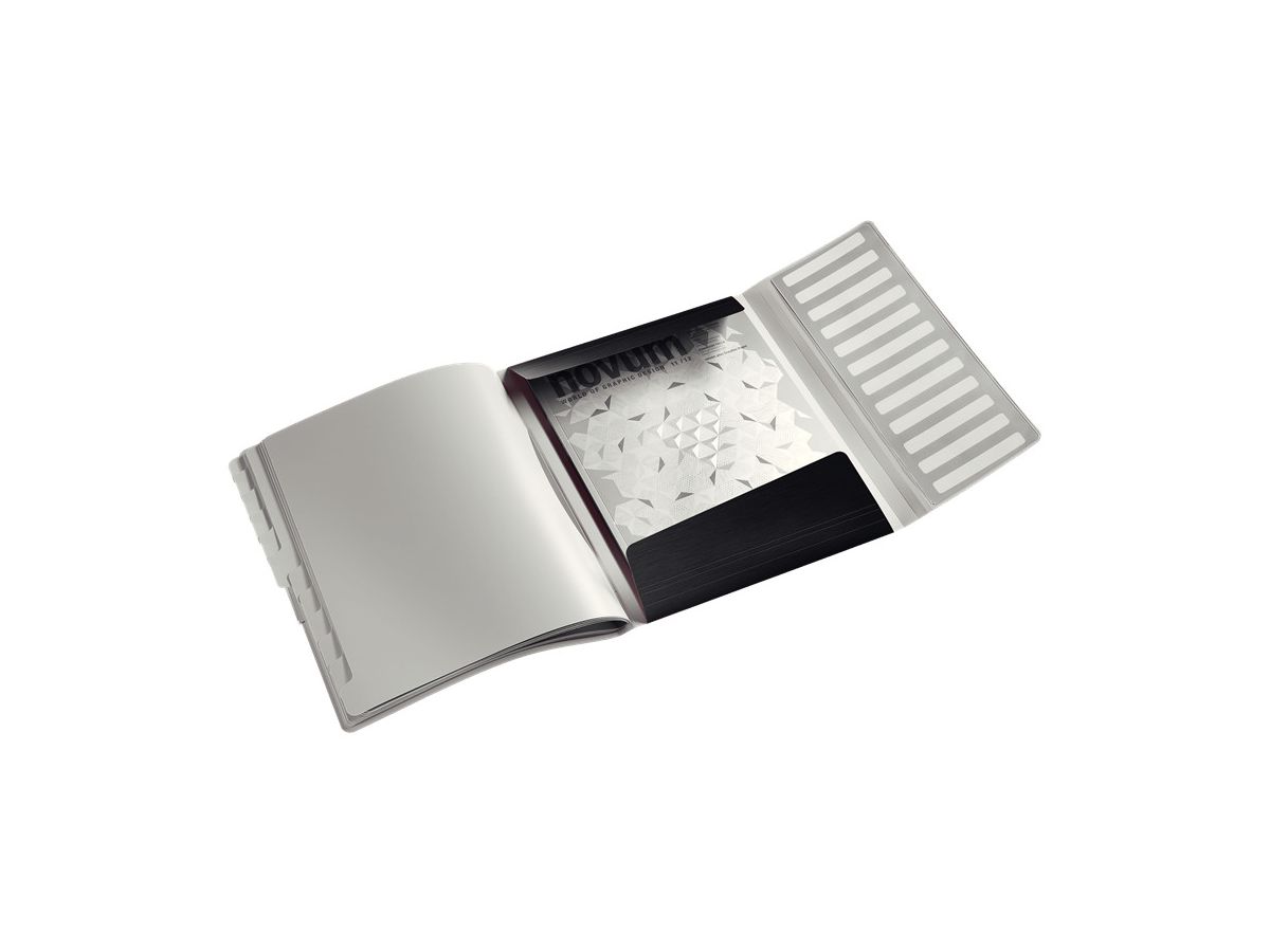 LEITZ Dossier archivio 260x320x17mm 39960094 satin nero 12 scomp. (4002432108381)