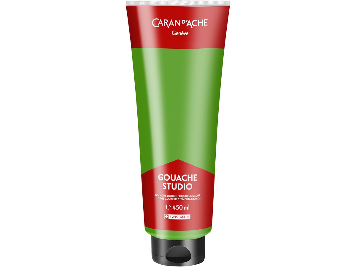CARAN D'ACHE Deckfarbe Gouache 450ml 2340.720 brillantgrün, Studio (7630002358309)