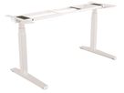 FELLOWES Cadre de la table élévatrice 9759001 blanc, réglable en hauteur (0043859758005)