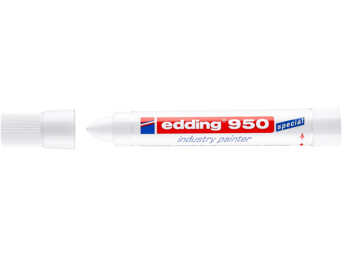 EDDING Industrial Marker 950 10mm 950-49 blanc (4004764019687)