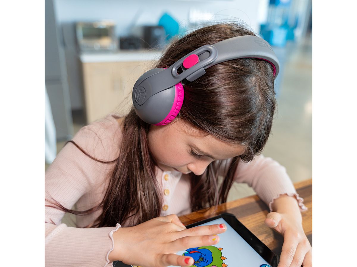 JLAB JBuddies Studio2 Kids Headph. IEUHBKSTU2RGRYPNK122 Wireless, Gray,Pink (0810119071200)