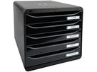 EXACOMPTA Schubladenbox 3097214D BIG-BOX,5 Schubladen,schwarz (9002493423565)