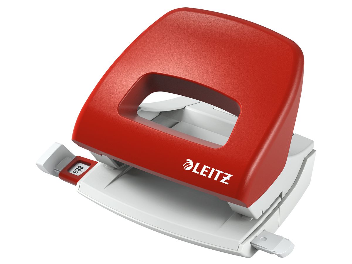 LEITZ Bürolocher NewNeXXt 1.6mm 50380025 rot f. 16 Blatt (4002432310562)