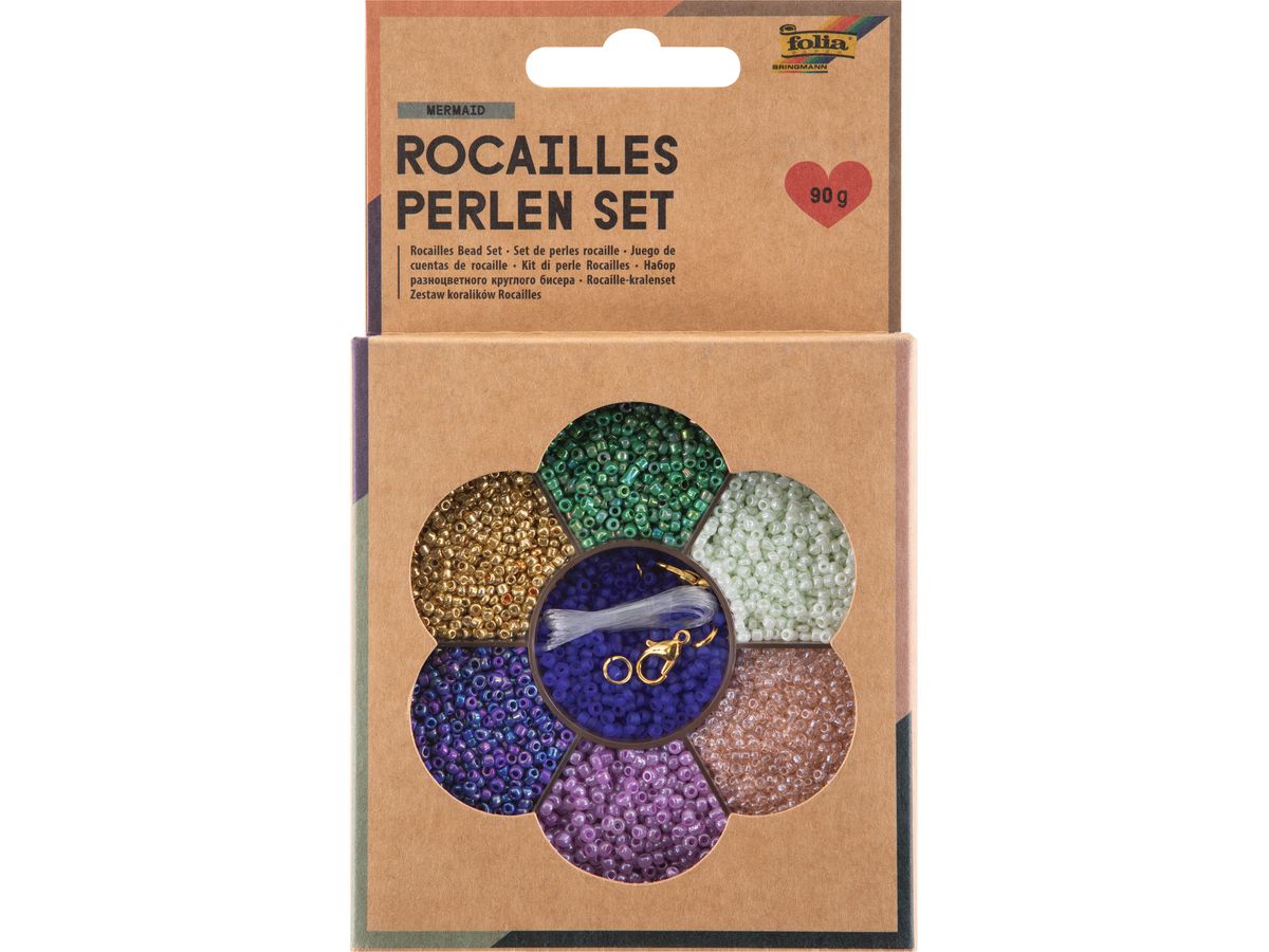FOLIA Rocailles-Perlen-Set 12912 Mermaid (4001868131888)