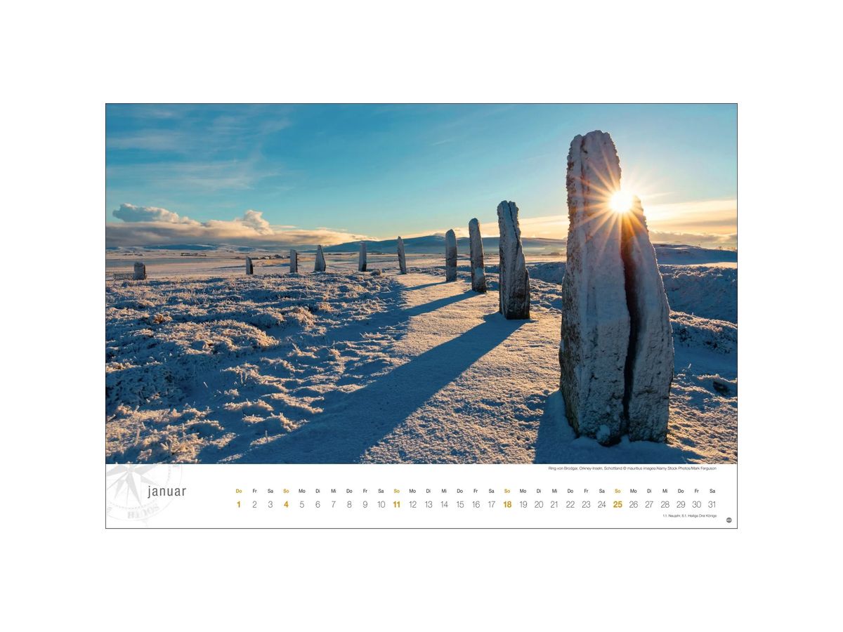 HEYE Bildkalender 2026 23159+26 Schottland DE 58x39cm (9783756411733)
