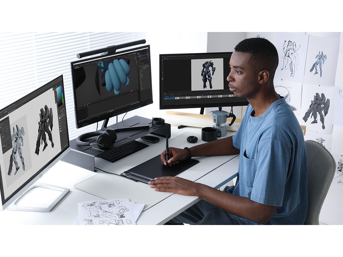 HUION Inspiroy Dial 2 Black Q630M 8192Levels, 6 Keys USB-C,BT (6930444802677)