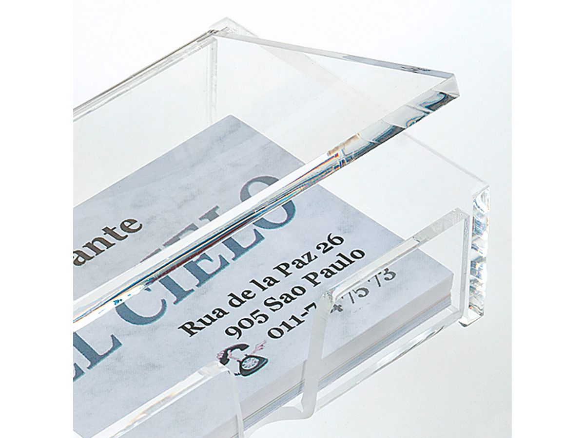 SIGEL Visitenkartenbox VA112 transp. 98x68x29mm, 80 Karten (4004360980695)