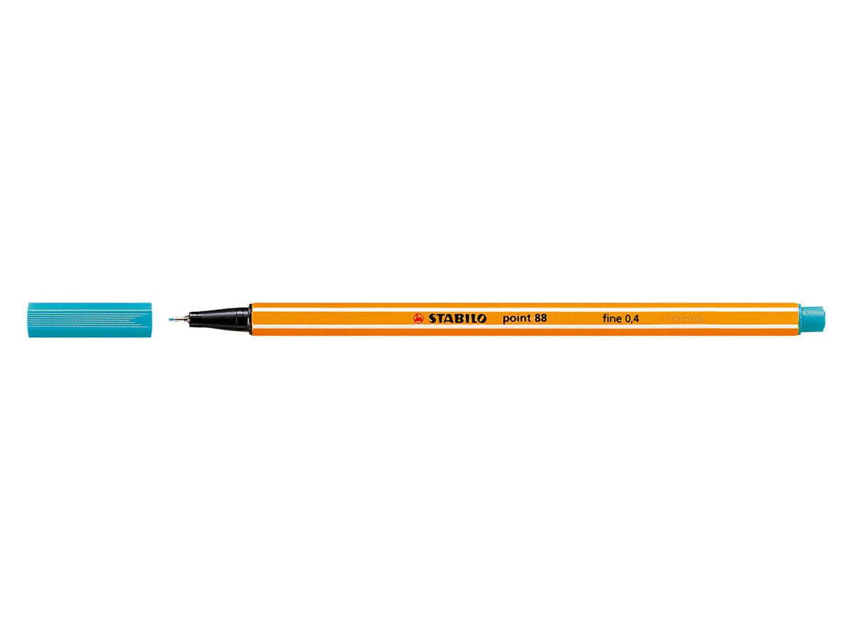 STABILO Fineliner Point 88 0.4mm 88/51 blu turchese (4006381333894)