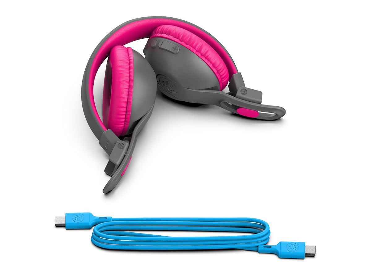 JLAB JBuddies Studio2 Kids Headph. IEUHBKSTU2RGRYPNK122 Wireless, Gray,Pink (0810119071200)