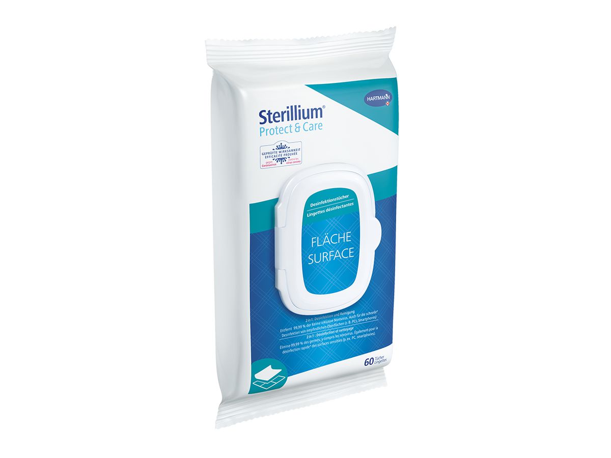 HARTMANN Sterillium Desinfektionstücher 9819860 60 Tücher 180x200mm (4031678086542)