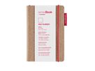 TRANSOTYPE senseBook RED RUBBER A6 75020601 rigato, S, 135 fogli beige (8716329071370)