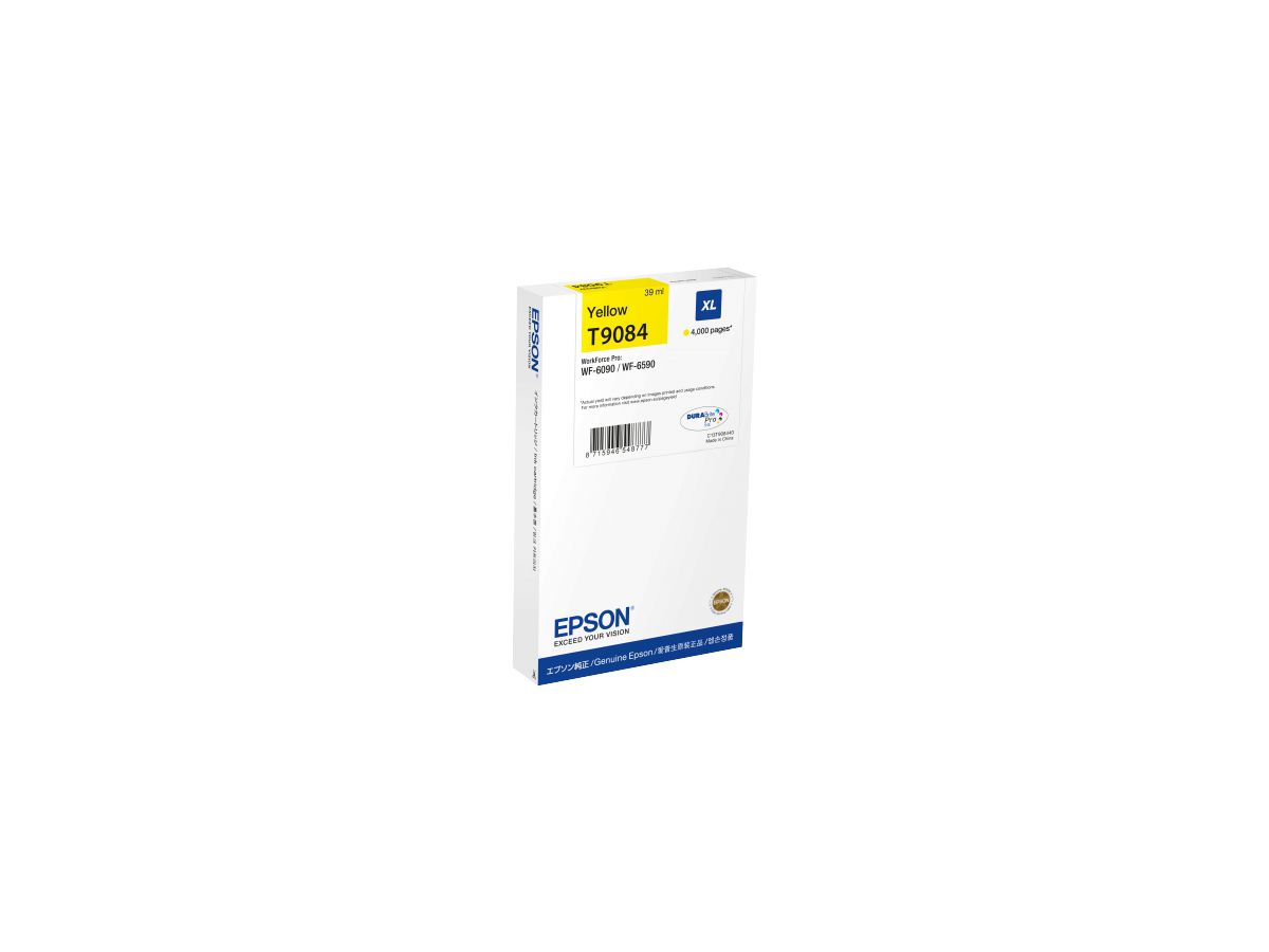 EPSON Cart. d'encre XL yellow T90844N WF 6090/6590 4000 pages (8715946727028)