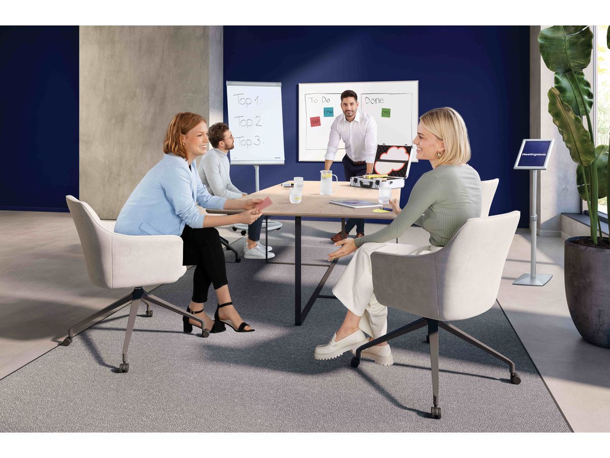 FRANKEN Flipchart X-tra!Line 68x105cm EL-FC20 gris clair trépied (4016946199421)