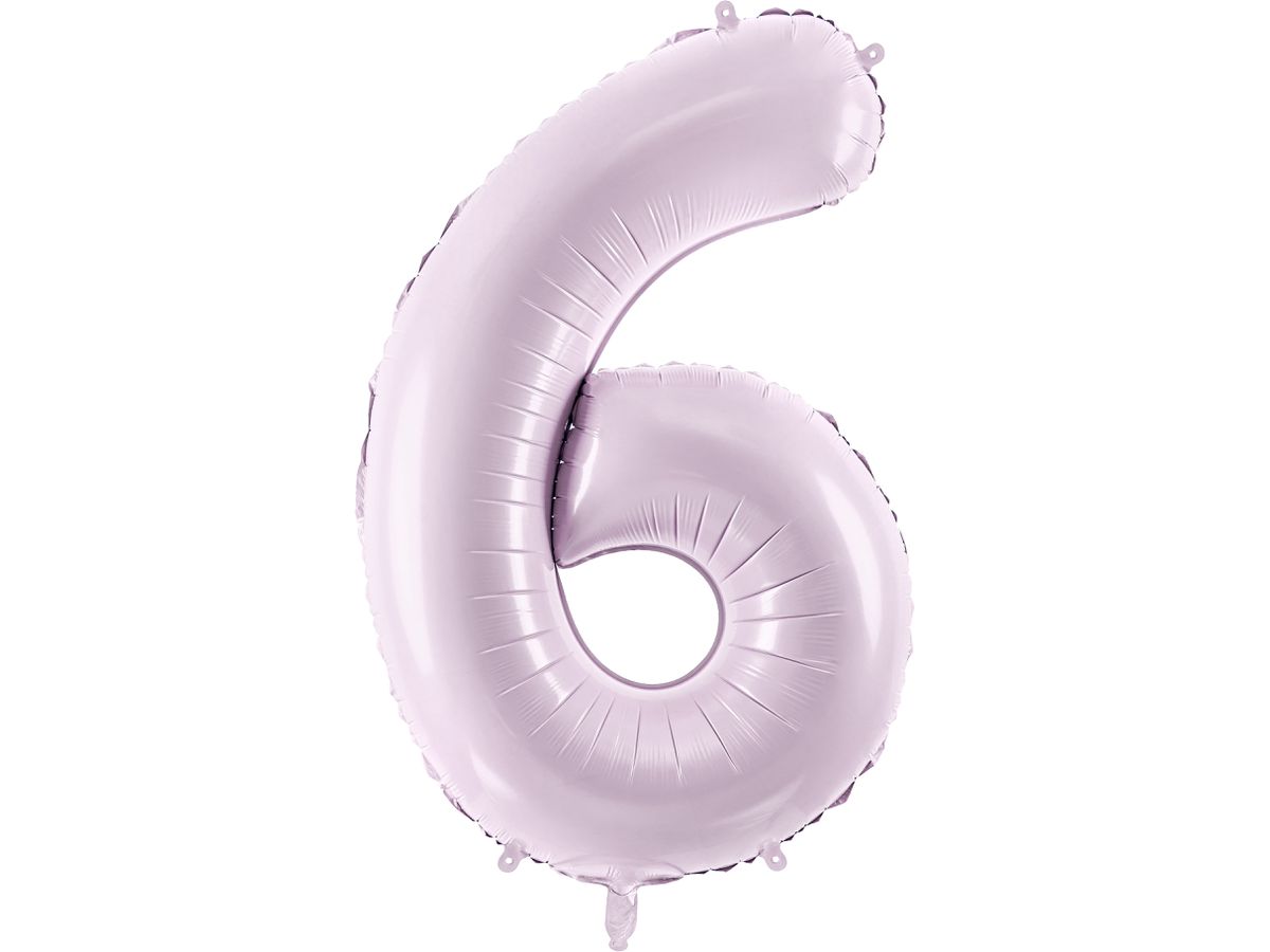 PARTYDECO Folienballon Ziffer 6 72cm FB230G-6-014 lila (5904555052581)