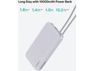 AUKEY Spark Sling 10000mAh PB PB-Y53P WH 20W PD, Bild-in-USB-C Cal.Wh (0689323789320)