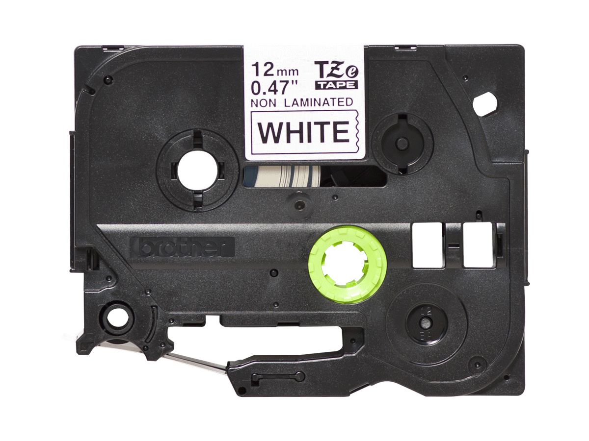 PTOUCH Nastro,non lam. nero/bianco TZe-N231 PT-300 12 mm (4977766691833)