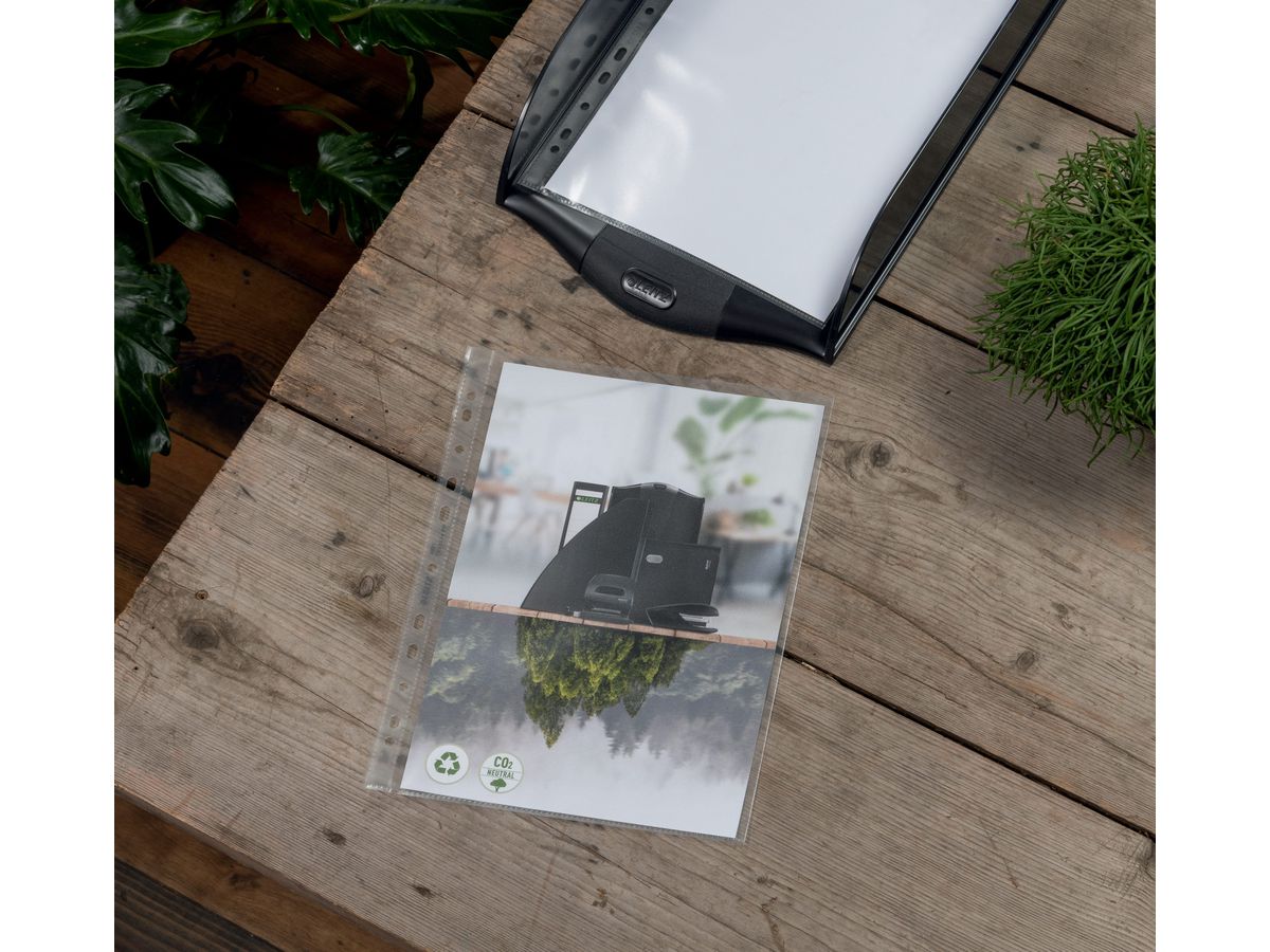 LEITZ Poches prosp. PP Recycle A4 47910003 transparent, 140my 100 pcs. (4002432540129)