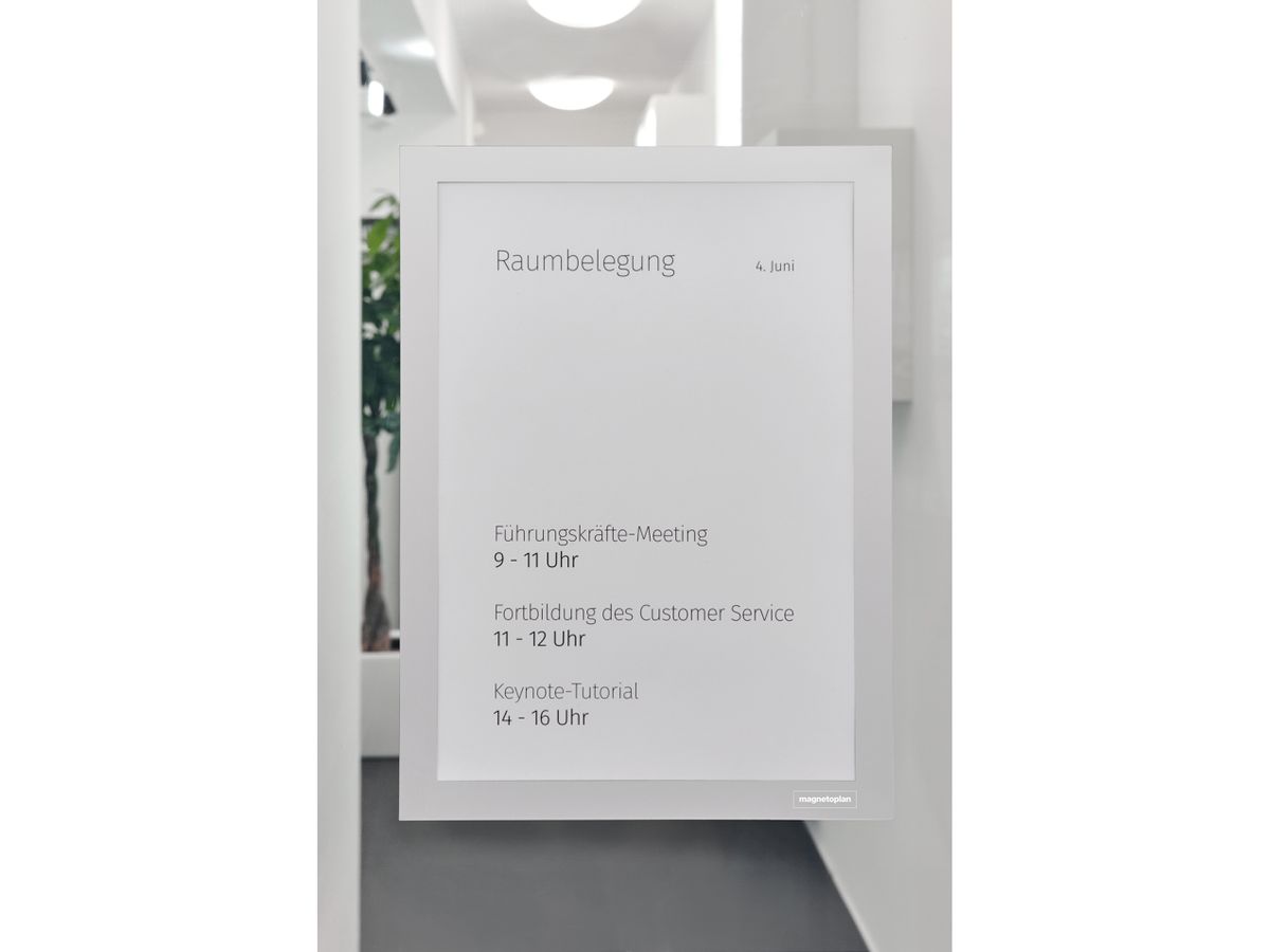 MAGNETOPLAN Magnetrahmen A4 1131932 selbstklebend, silber 2 Stk. (4013695064994)