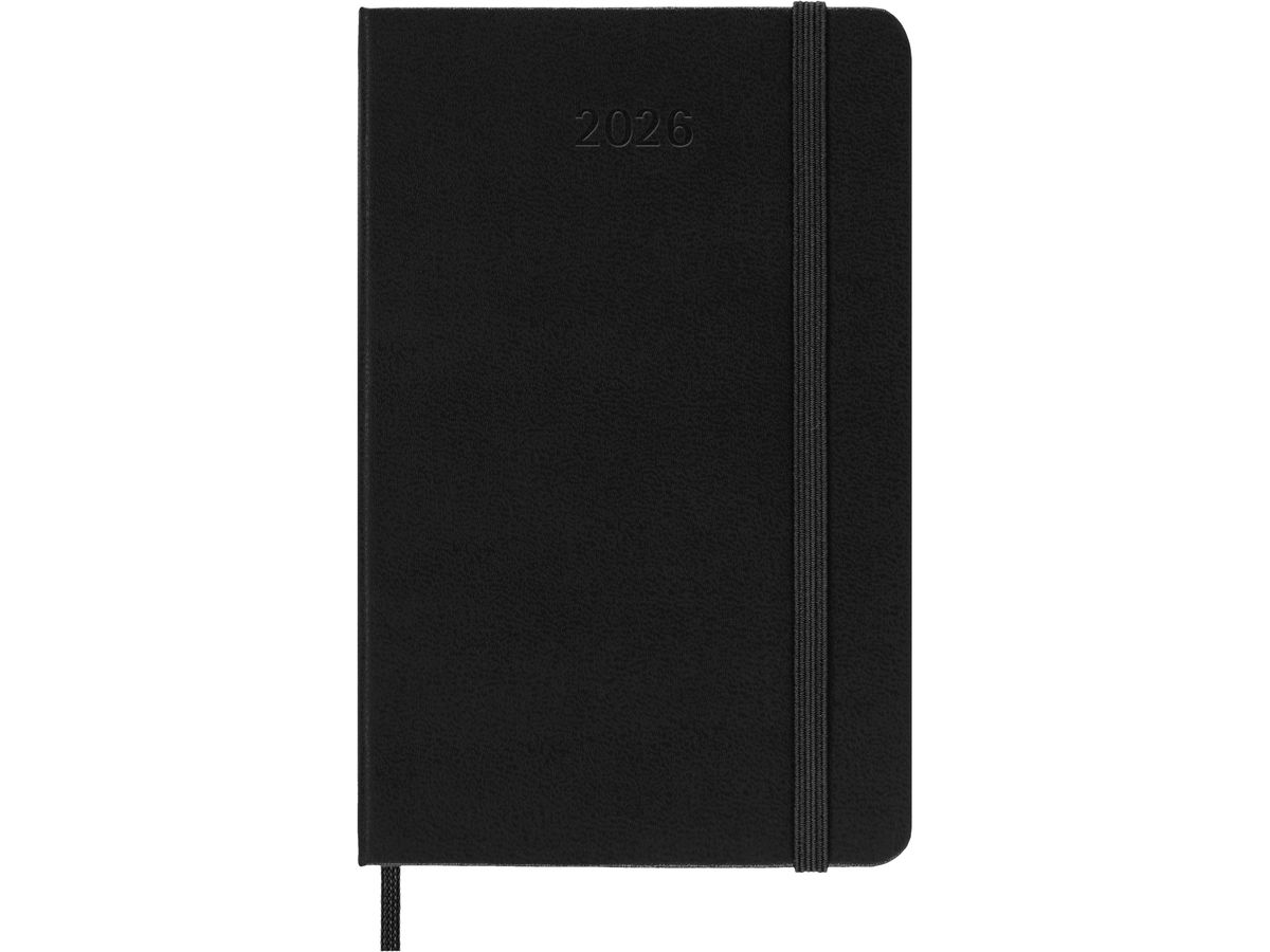 MOLESKINE Agenda Classic Pocket 2026 DHB12DC2Y26 1T/1S schwarz HC 9x14cm (8056999274603)