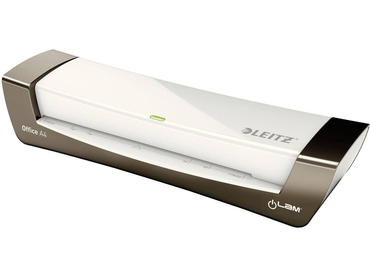 LEITZ Plastificatrice iLAM Office A4 72510084 argento/bianco (4002432112876)