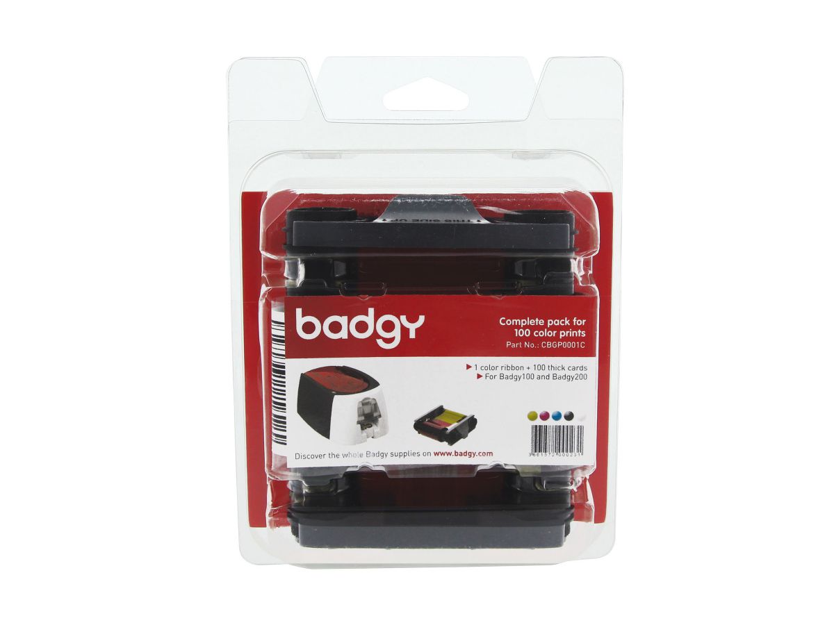 EVOLIS Ruban YMCKO CBGR0100C Badgy 100/200 (3661572000248)