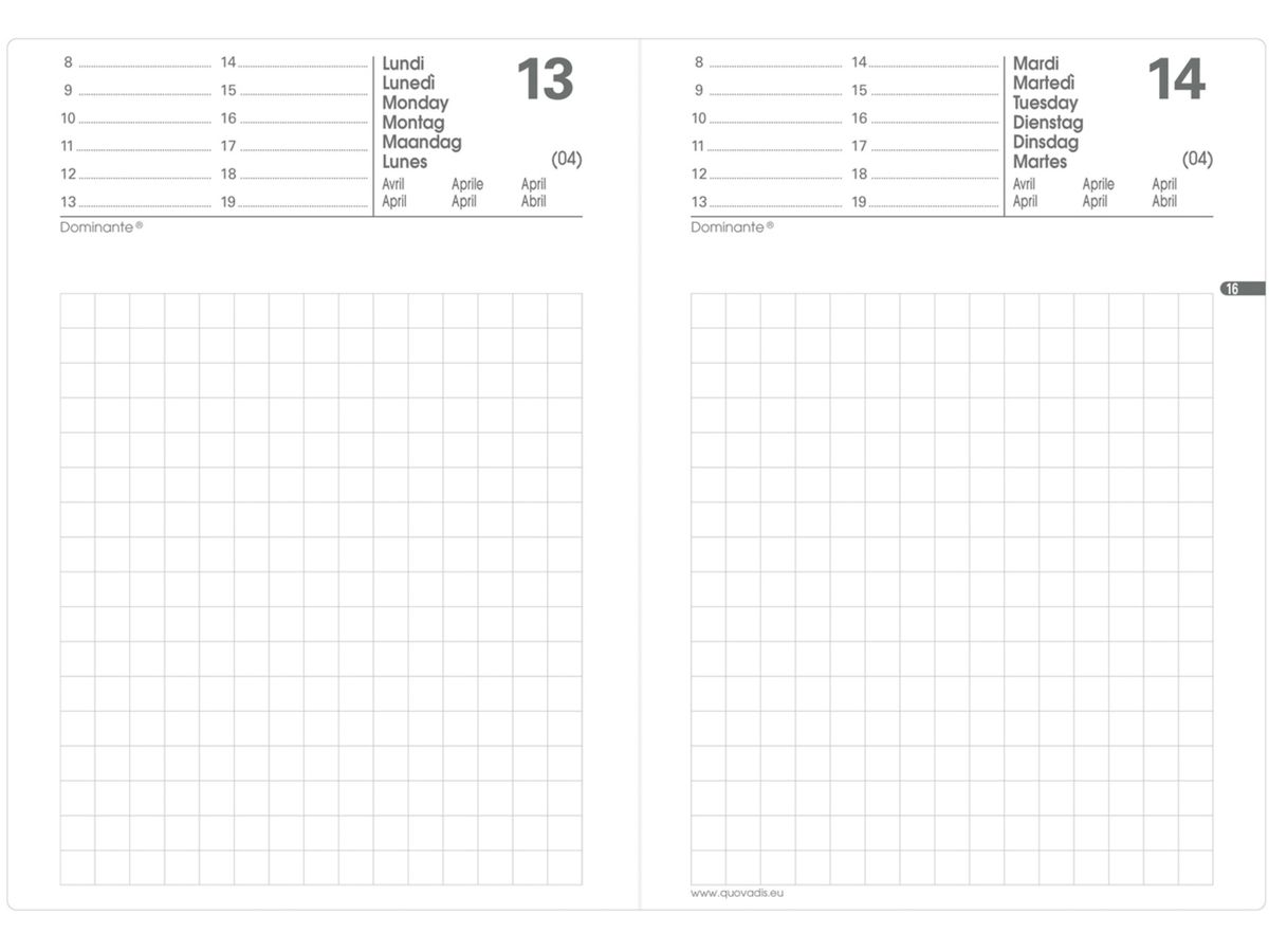 QUO-VADIS Agenda Impala Maor 2026 283027Q 1T/S schwarz ML 8.5x13cm (3371010132799)