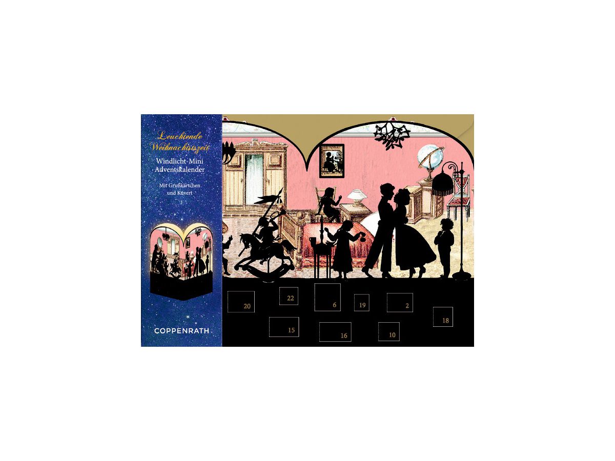 COPPENRATH Adventskalender 16.5x11.5cm 92998 Nostalgische Scherenschnitte (4050003929989)