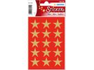 HERMA Sticker Sterne 3414 gold 45 Stück/3 Blatt (4008705034142)