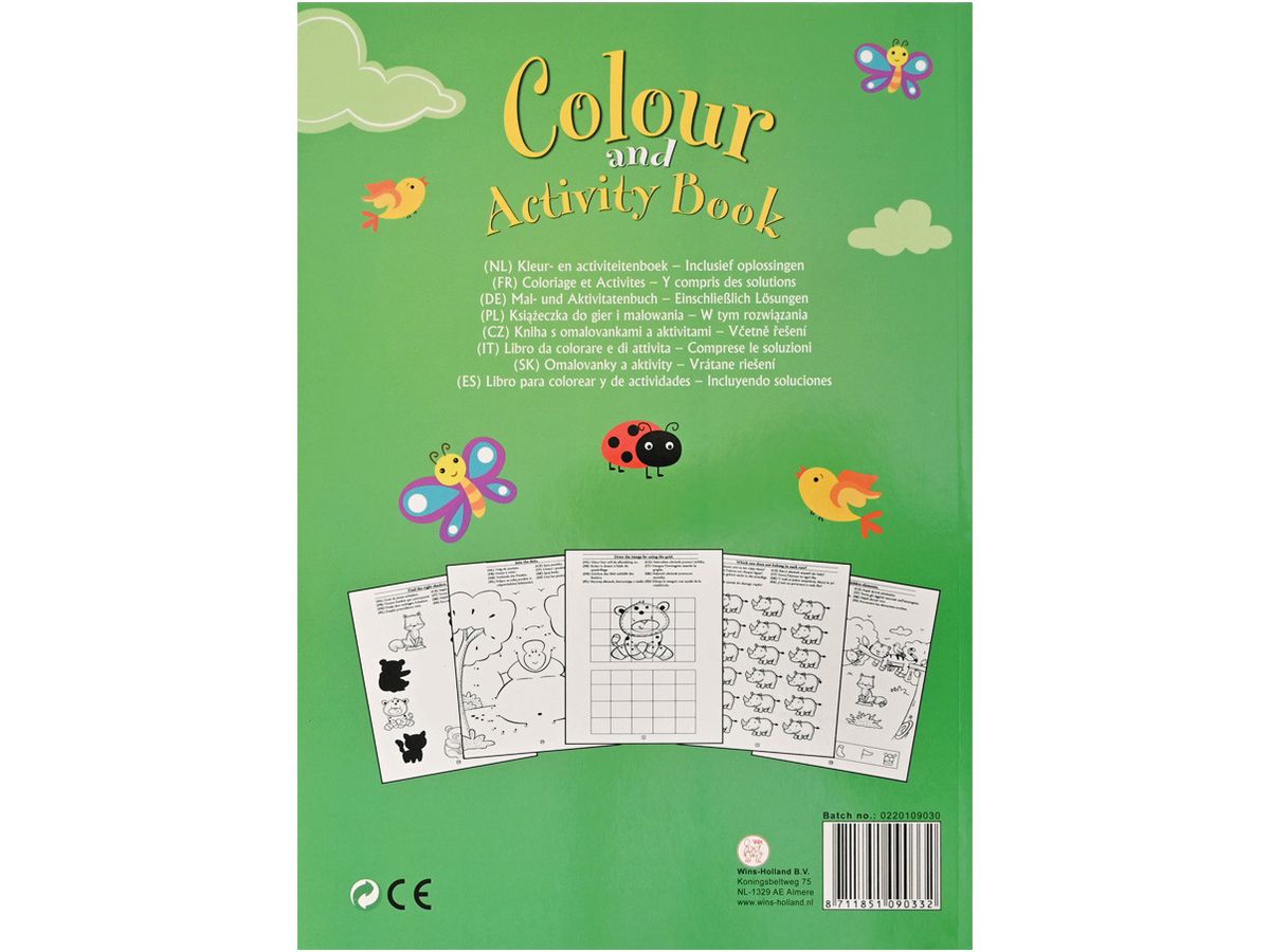 ROOST Livre d'activités dessin A4 B903 assortis (8711851090301)