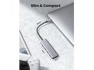 UGREEN USB-C Hub 4in1, Silver 70336 4xUSB-A (6957303873364)